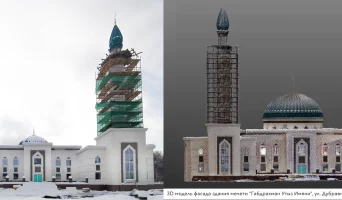 Мечеть Гадбрахмана Утыз Имяни [Съемка фасада]. 2 из 3